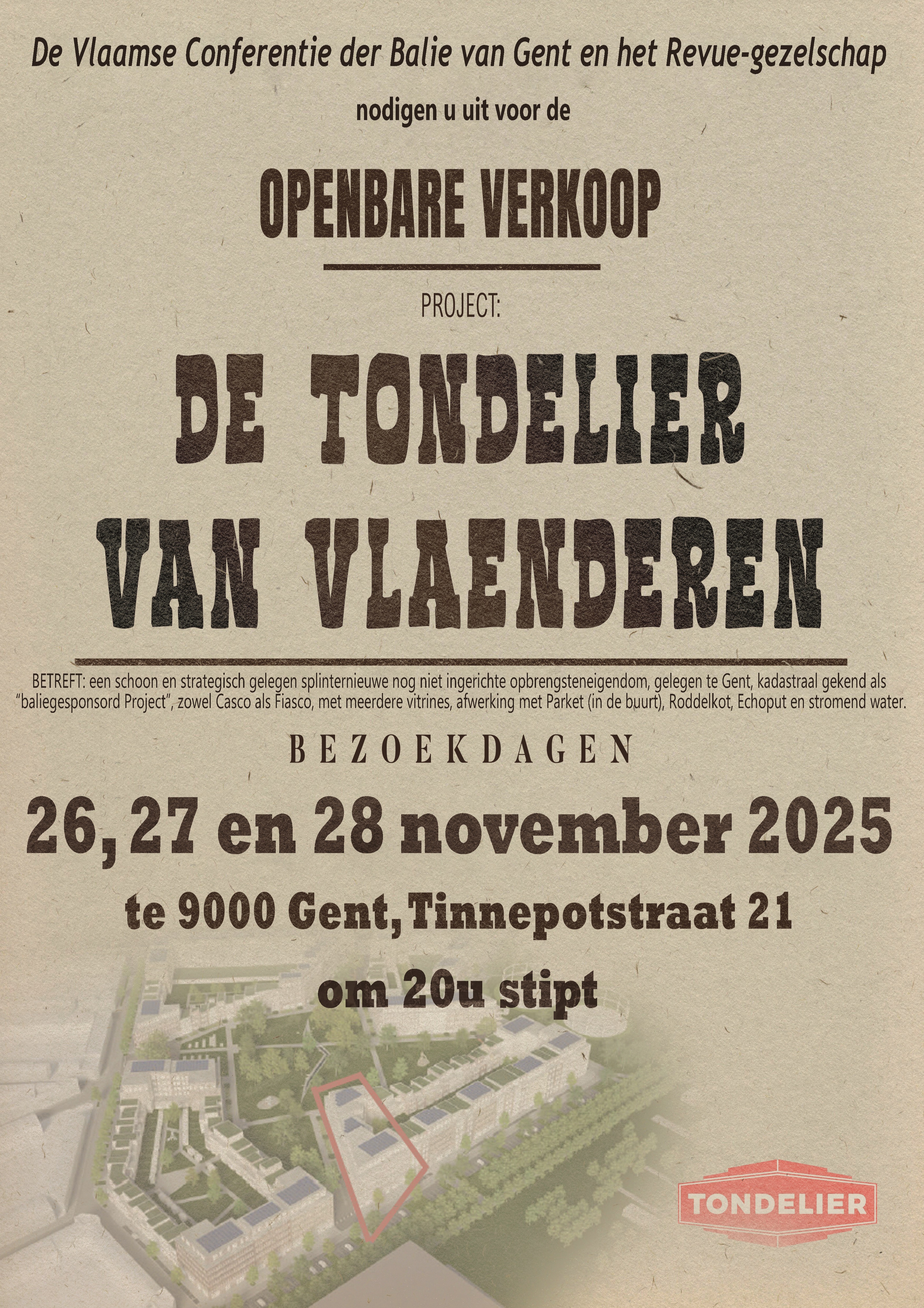 Balierevue: De Tondelier Van Vlaenderen - 26, 27 en 28 november 2025